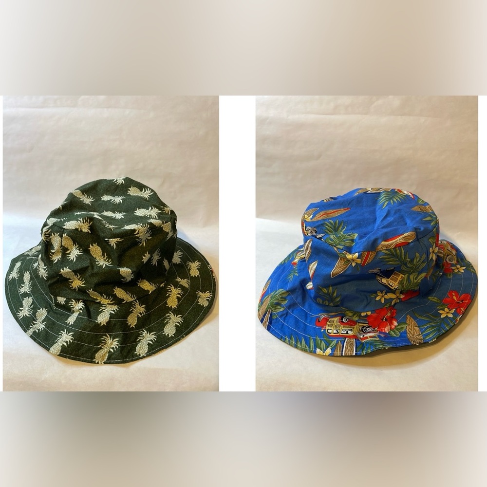 Hawaiian Reversible Bucket Hat - Made in Hawaii (XL)